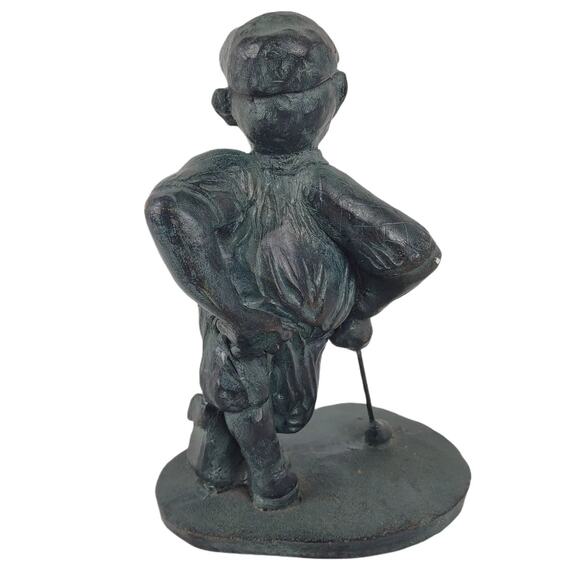 Vintage 70s-80s Big Belly 8" Golfer Statue Figure, Golfing Dad Grandpa Funny Day - Picture 3 of 8